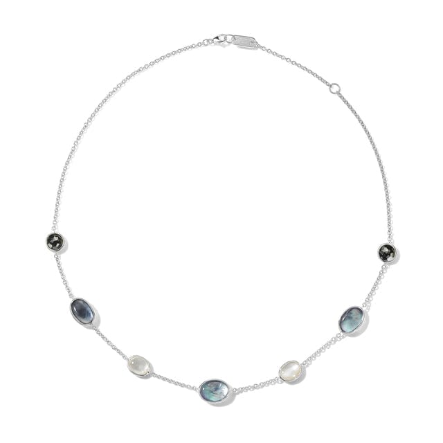 Ippolita Jewellery - Necklace Ippolita Silver Rock Candy Blu Notte Station Necklace