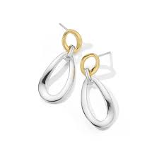 Ippolita Jewellery - Earrings - Stud Ippolita Sterling 18K Chimera Double Loop Drop Earrings