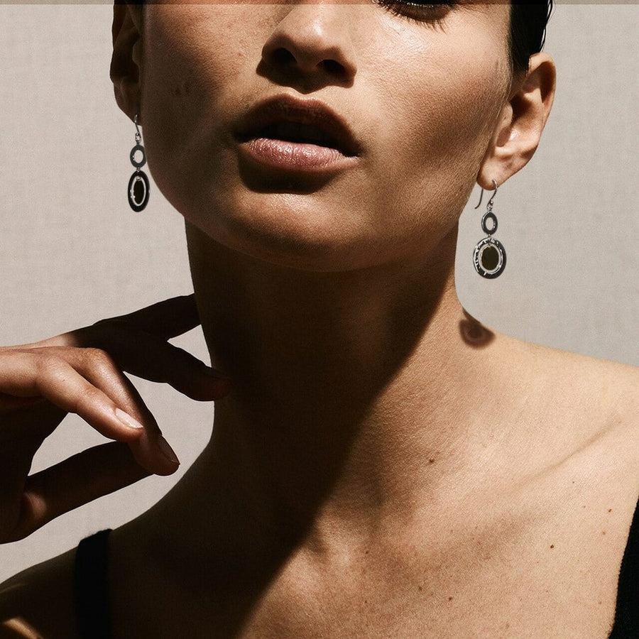 Ippolita Jewellery - Earrings - Stud Ippolita Sterling 18K Chimera Small Disc Drop Earrings