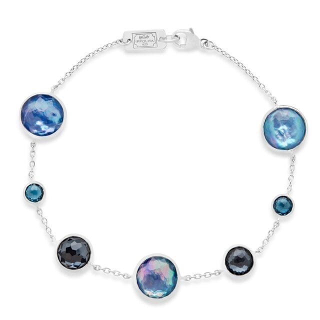 Ippolita Jewellery - Bracelet Ippolita Sterling Lollipop 7 Blue Stone Bracelet
