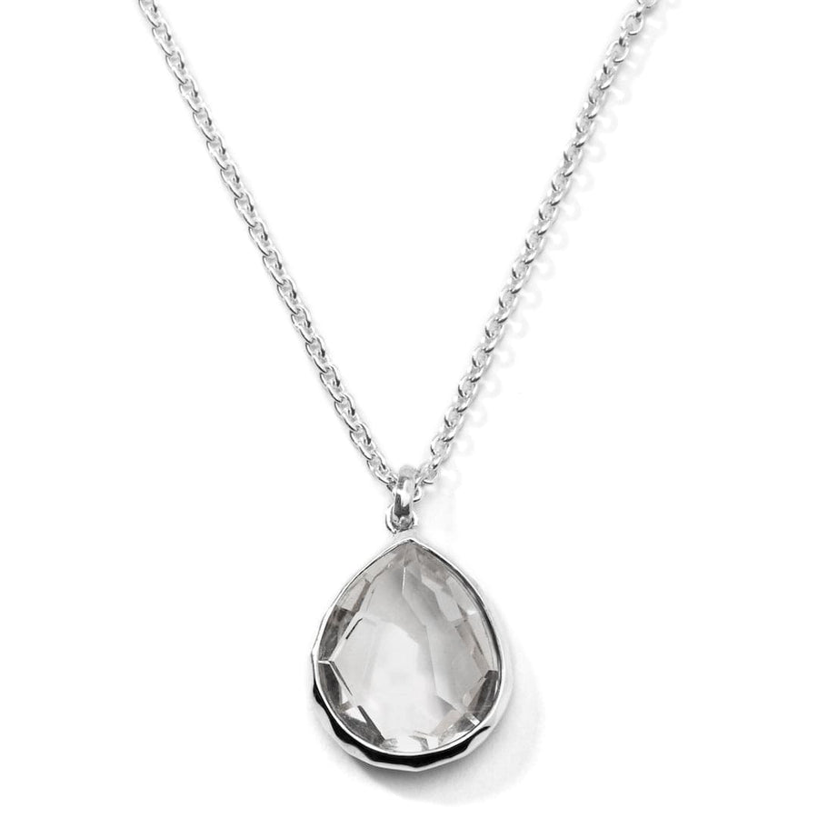 Ippolita Jewellery - Necklace Ippolita Sterling Silver and Clear Quartz Teardrop Pendant Necklace