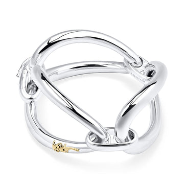 Ippolita Jewellery - Bracelet Ippolita Sterling Sterling Silver and Yellow Gold Cherish Large Link Bracelet
