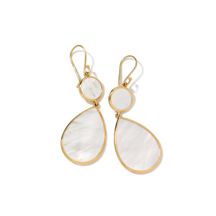 Ippolita Jewellery - Earrings - Drop Ippolita Yellow Gold and Mother-of-Pearl Polished Double Drop Earrings