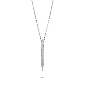 John Hardy Jewellery - Necklace John Hardy Hammered Silver Chain Spear Long Pendant Necklace