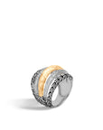 John Hardy Jewellery - Rings John Hardy Hammered Two-Tone and Diamond Chain Ring