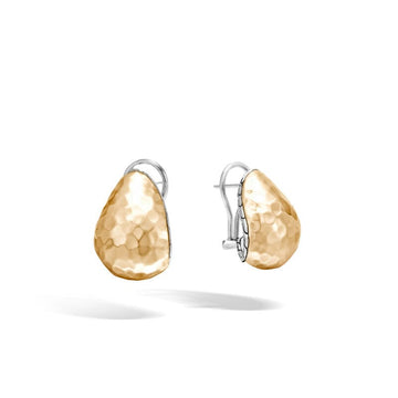 John Hardy Jewellery - Earrings - Hoop John Hardy Silver 18K Hammered Buddha Belly Earrings