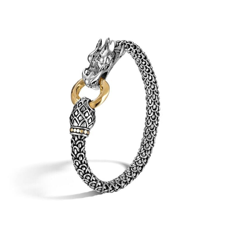 John Hardy Jewellery - Bracelet John Hardy Silver 18K Naga Dragon Ring Bracelet