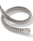 John Hardy Jewellery - Bracelet John Hardy Silver 6.5mm Classic Chain Diamond Pave Clasp Bracelet