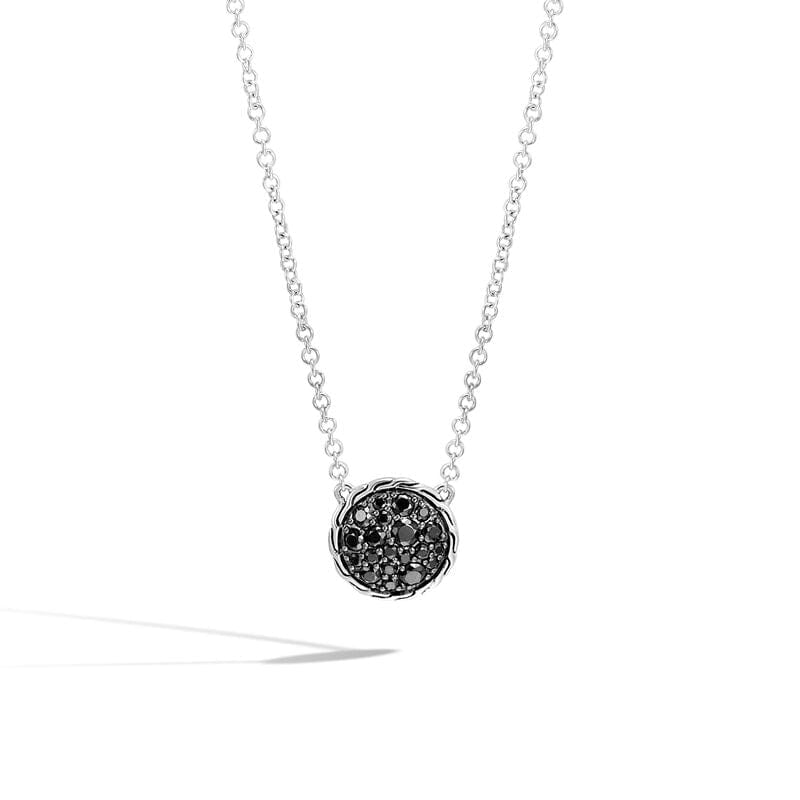 John Hardy Jewellery - Necklace John Hardy Silver Classic Chain Black Sapphire Rolo Chain Necklace
