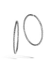 John Hardy Jewellery - Earrings - Hoop John Hardy Silver Classic Chain Hoops 45mm