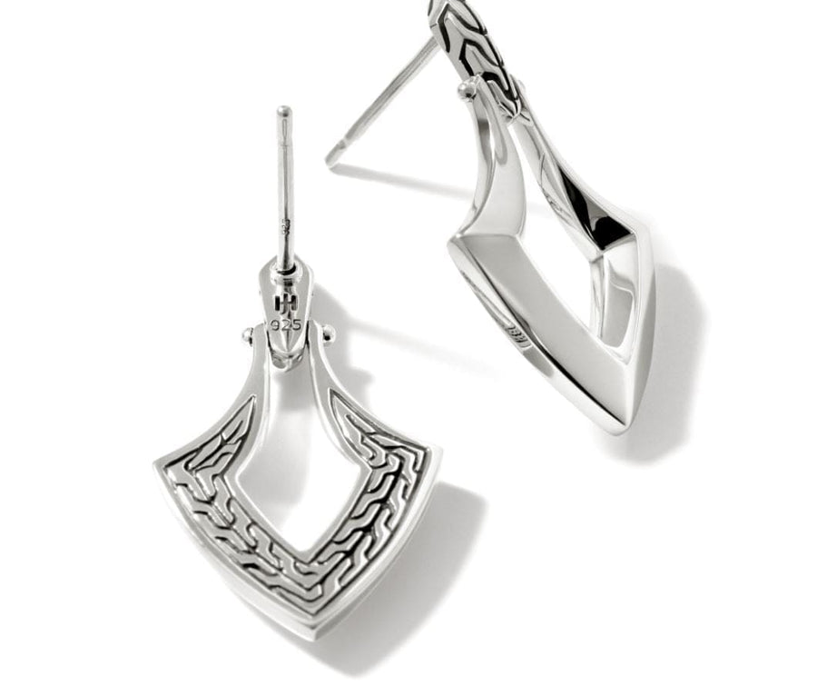 John Hardy Jewellery - Earrings - Drop John Hardy Silver Classic Chain Mamuli Drop Earrings
