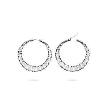 John Hardy Jewellery - Earrings - Hoop John Hardy Silver Dot Small Hoop Earrings