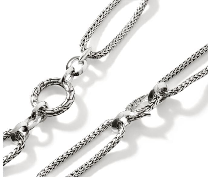 John Hardy Jewellery - Necklace John Hardy Silver Knife Edge Classic Chain Loop Necklace