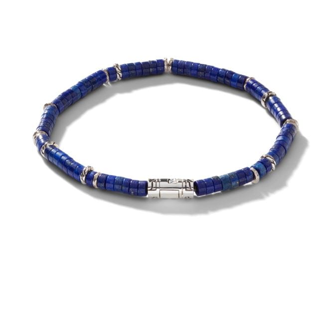 John Hardy Jewellery - Bracelet John Hardy Silver Lapis Heishi 4mm Bead Bracelet