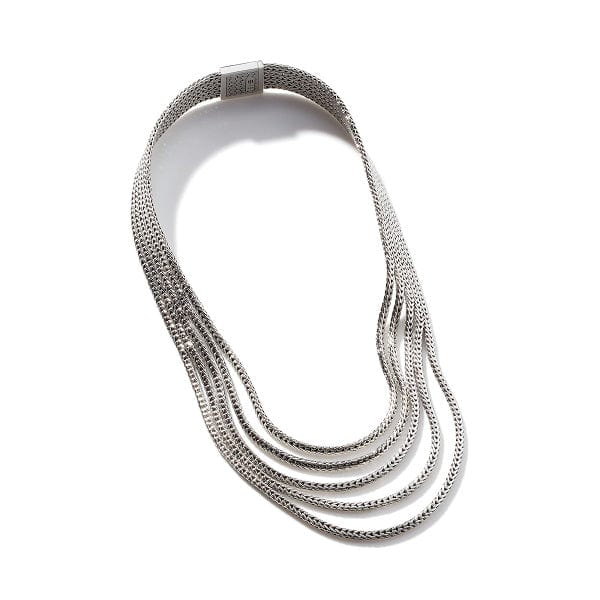 John Hardy Jewellery - Necklace John Hardy Silver Rata Chain Multi Row Necklace