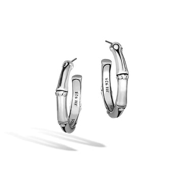 John Hardy Jewellery - Earrings - Hoop John Hardy Silver Small Bamboo Hoop