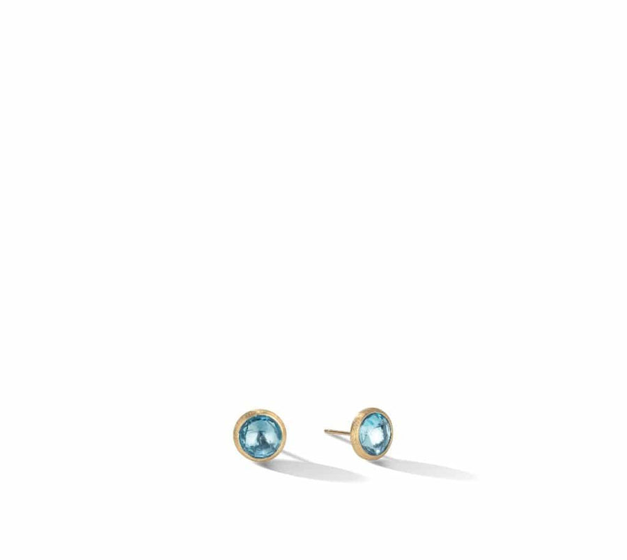 Marco Bicego Jewellery - Earrings - Stud Marco Bicego 18K Yellow Gold Blue Topaz Stud Earrings
