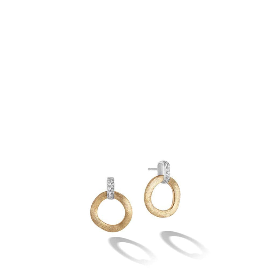 Marco Bicego Jewellery - Earrings - Drop Marco Bicego 18K Yellow Gold Jaipur Diamond Drop Hoops