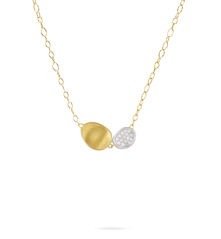 Marco Bicego Jewellery - Necklace Marco Bicego Yellow Gold and Pave Diamond Lunaria Necklace