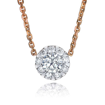 Backes & Strauss Jewellery - Necklace Max Strauss Rose Gold Diamond Floating Necklace