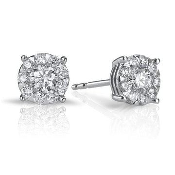 Backes & Strauss Jewellery - Earrings - Stud Max Strauss White Gold Bouquet Diamond Studs