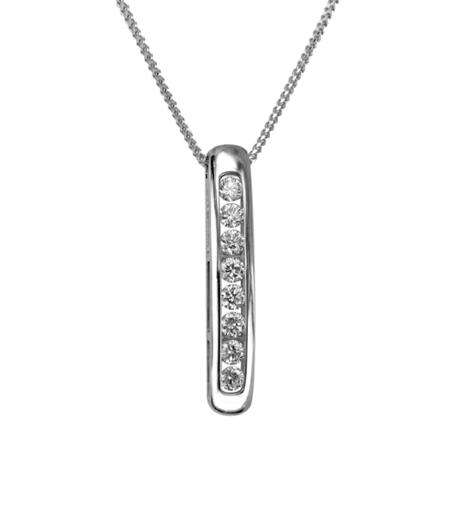 Backes & Strauss Jewellery - Necklace Max Strauss White Gold Diamond Elongated Necklace