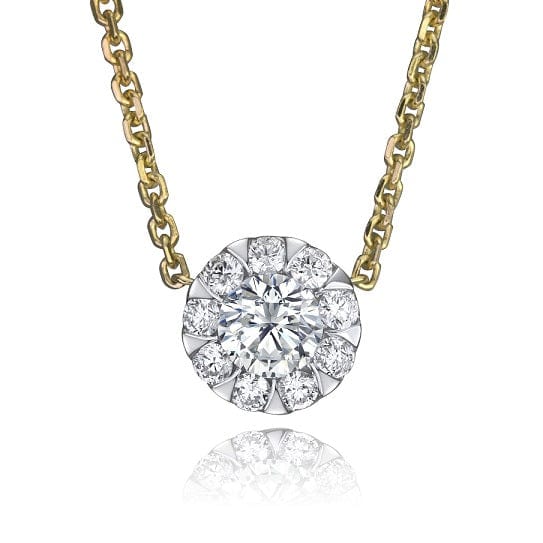 Backes & Strauss Jewellery - Necklace Max Strauss Yellow Gold Floating Diamond Necklace