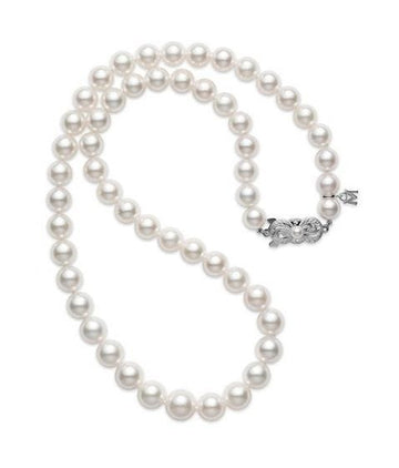 Mikimoto Jewellery - Necklace Mikimoto 18K White Gold 18" Graduated Akoya Pearl Necklace