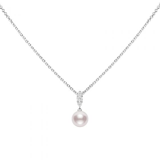 Mikimoto Jewellery - Necklace Mikimoto 18K White Gold Morning Dew Akoya Pearl Necklace