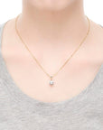 Mikimoto Jewellery - Necklace Mikimoto 18K Yellow Gold 8mm A+ Akoya Pearl Necklace with .08ct Diamond Accent