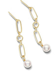 Mikimoto Jewellery - Earrings - Drop Mikimoto M Code 18K Yellow Gold Akoya Cultured Pearl Earrings