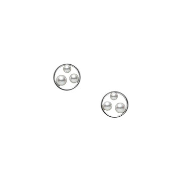 Mikimoto Jewellery - Earrings - Stud Mikimoto White Gold and Akoya 4mm Pearl Stud Earrings