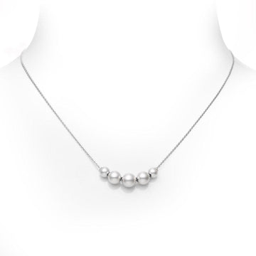 Mikimoto Jewellery - Necklace Mikimoto White Gold and Akoya Pearl Pim Necklace