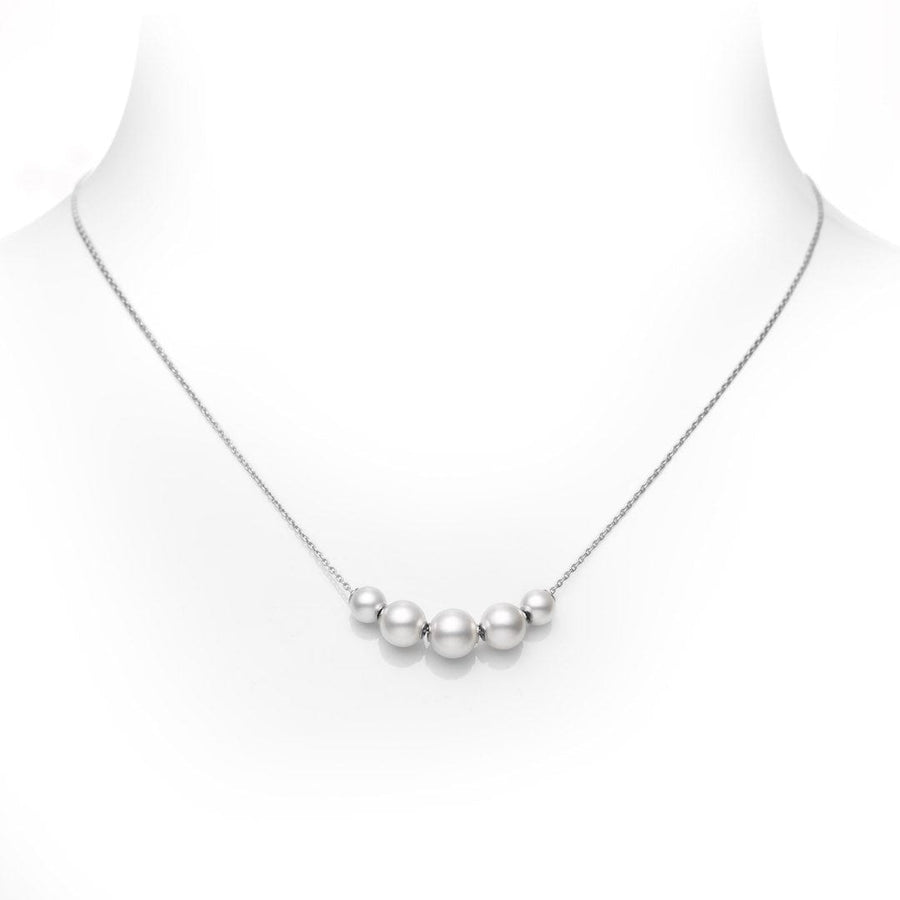 Mikimoto Jewellery - Necklace Mikimoto White Gold and Akoya Pearl Pim Necklace