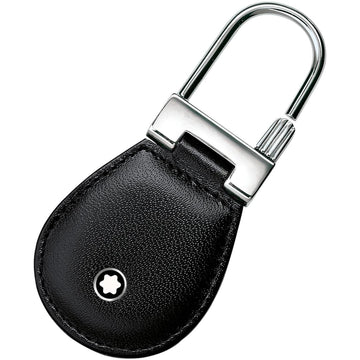 Mont Blanc Accessories - Assorted Montblanc Black Leather and Steel Meisterst&uuml;ck Key Fob
