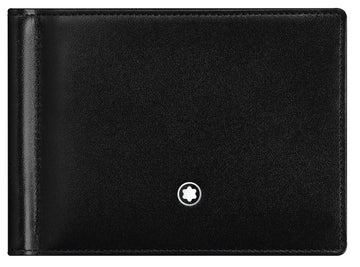 Mont Blanc Accessories - Assorted Montblanc Black Leather Meisterst&uuml;ck 6cc Wallet with Money Clip
