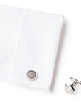 Mont Blanc Accessories - Jewellery Accessories Montblanc Corrugated Steel Round Cufflinks