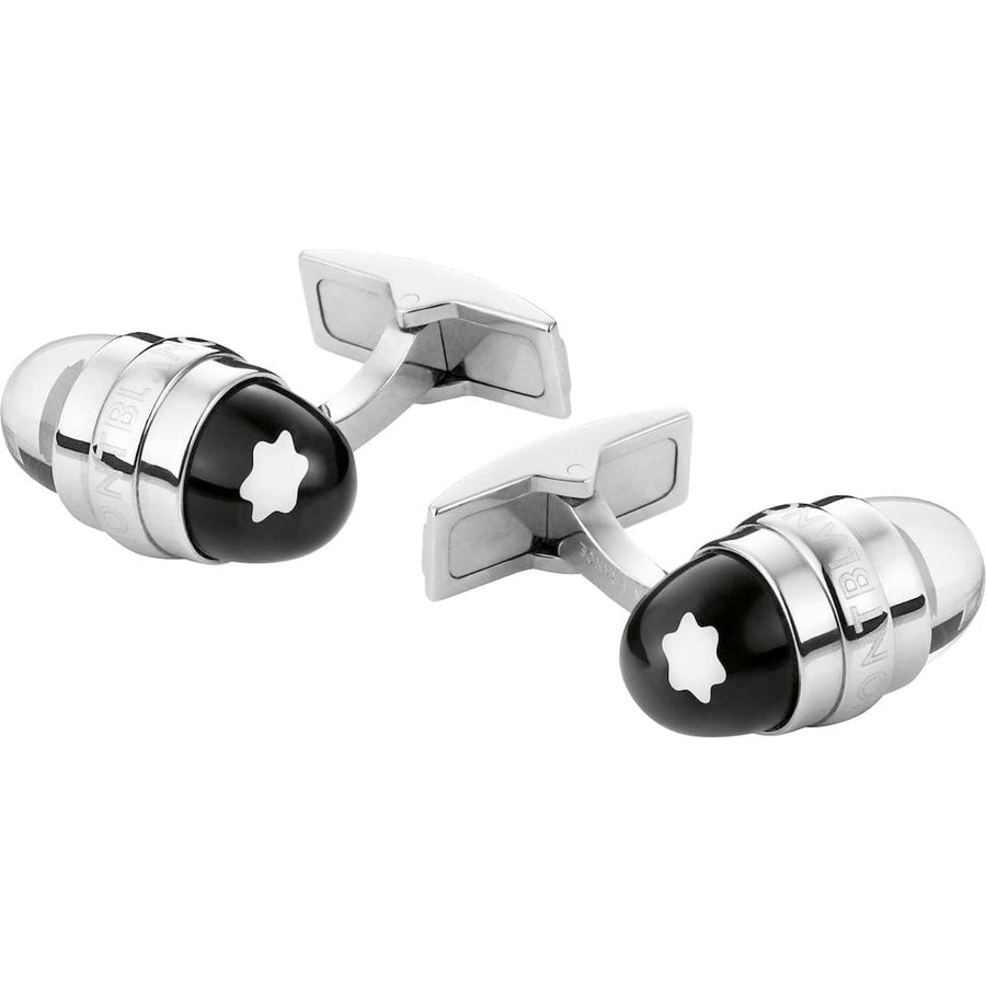 Mont Blanc Accessories - Assorted Montblanc Elipitcal Steel and Clear Resin UrbanWalker Cufflinks