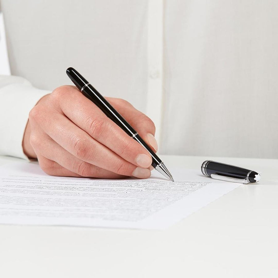 Montblanc Platinum Line Black Meisterstück Classique Rollerball