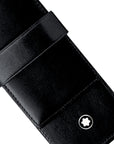 Mont Blanc Accessories - Assorted Montblanc Siena Black Leather Meisterst&uuml;ck 2 Pen Pouch