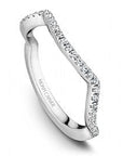 Crown Ring Jewellery - Band - Diamond Noam Carver 14k White Gold Curved Claw Set Band