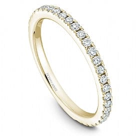 Crown Ring Jewellery - Band - Diamond Noam Carver 14k Yellow Gold Claw Set Diamond Band