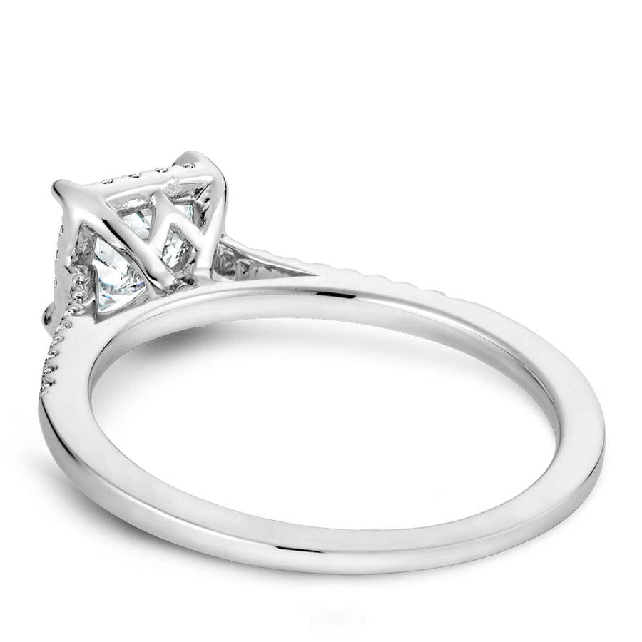 Touch of Gold Diamonds Jewellery - Engagement Ring Noam Carver 14kt White Gold 0.74ct Princess Halo with Cut Corner Claws