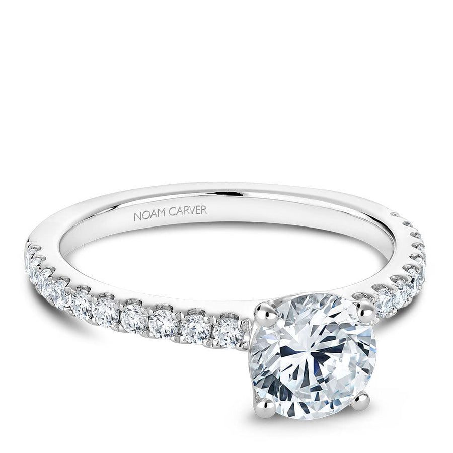 Touch of Gold Diamonds Jewellery - Engagement Ring Noam Carver 14kt White Gold 0.83ct Round Solitaire