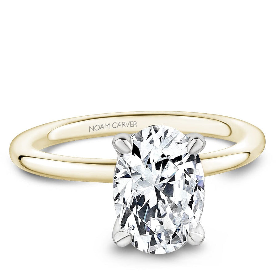 Touch of Gold Diamonds Jewellery - Engagement Ring Noam Carver 14kt Yellow and White Gold Oval 0.80ct Solitaire
