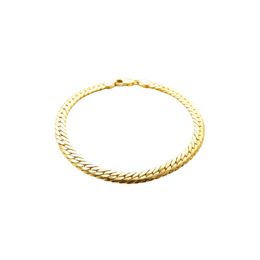 Rich Jewellery Jewellery - Bracelet Rich 10K Yellow Gold 5mm Rounded Herringbone Bracelet 7.5"