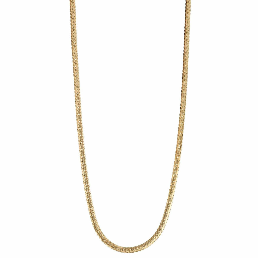 Rich Jewellery Jewellery - Necklace Rich 10K Yellow Gold 5mm Rounded Herringbone Chain 18"