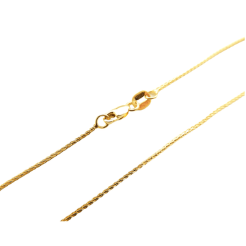 Rich Jewellery Jewellery - Necklace Rich 14K Yellow Gold 1.2mm Fine Wheat Chain 18"