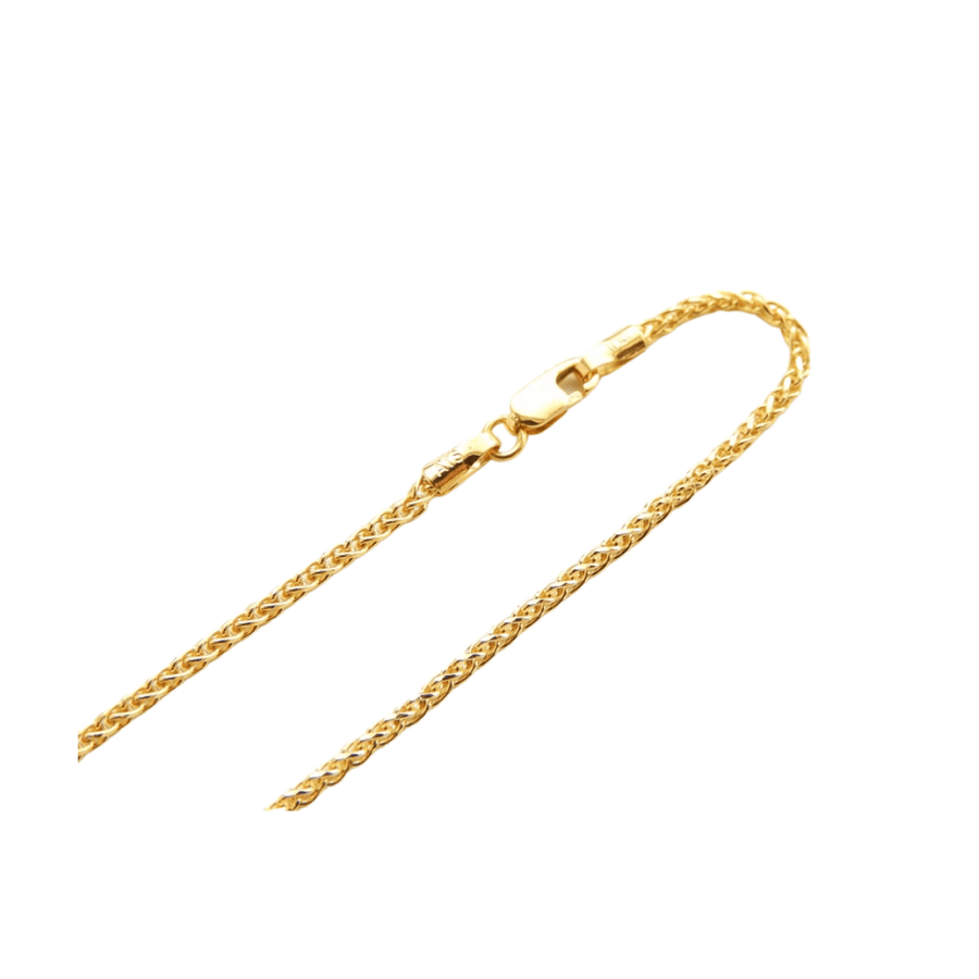 Rich Jewellery Jewellery - Necklace Rich 14K Yellow Gold Heavy Wheat Chain 18"