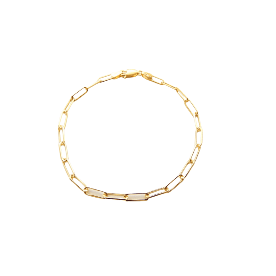 Rich Jewellery Jewellery - Bracelet Rich 14K Yellow Gold Medium Paperclip Link Bracelet 7.5"